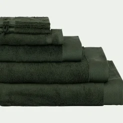 Drap De Douche*alinea Drap de douche en coton peigné - cèdre 70x140cm Vert