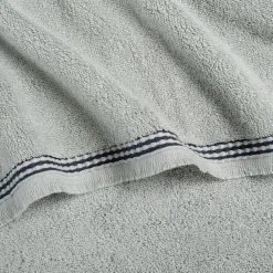 Drap De Douche*alinea Drap de douche frangé en coton 70x140cm - littoral Bleu