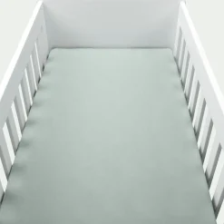 Bureau Enfant|Linge De Lit Enfant*alinea Drap housse bébé en coton bio 70x140+B15cm - Vert