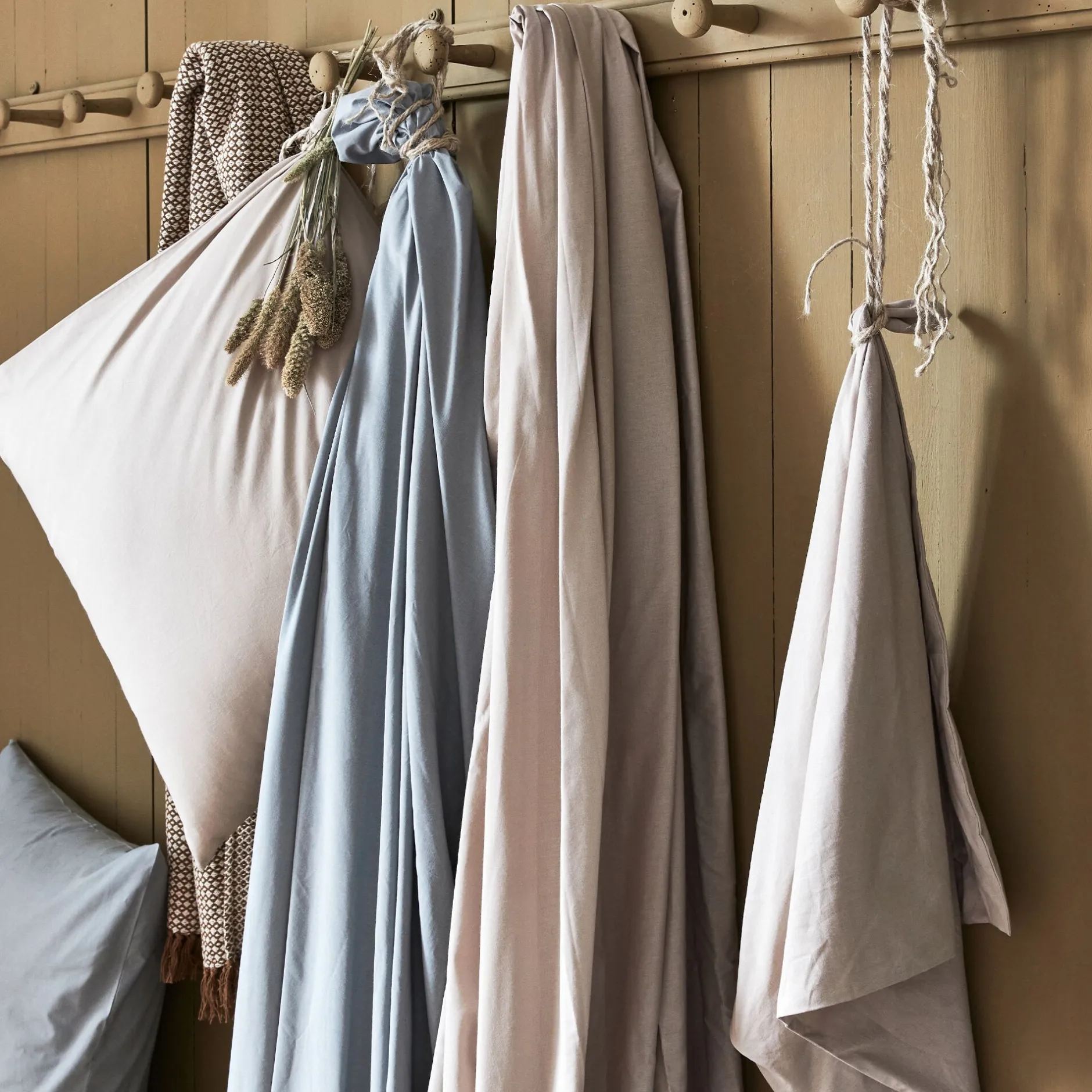 Drap Housse*alinea Drap housse en coton 140x200cm B25cm - calaluna Bleu