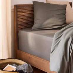 Drap Housse*alinea Drap housse en coton 160x200cm B40cm - cèdre Vert