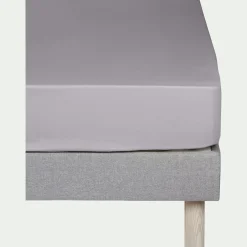 Drap Housse*alinea Drap housse en coton 200x200cm B30cm - restanque Gris