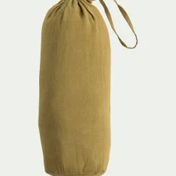 Drap Housse*alinea Drap housse en lin lavé 140x200cm B28cm - alep Jaune