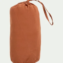 Drap Housse*alinea Drap housse en lin lavé 140x200cm B28cm - rustrel Marron