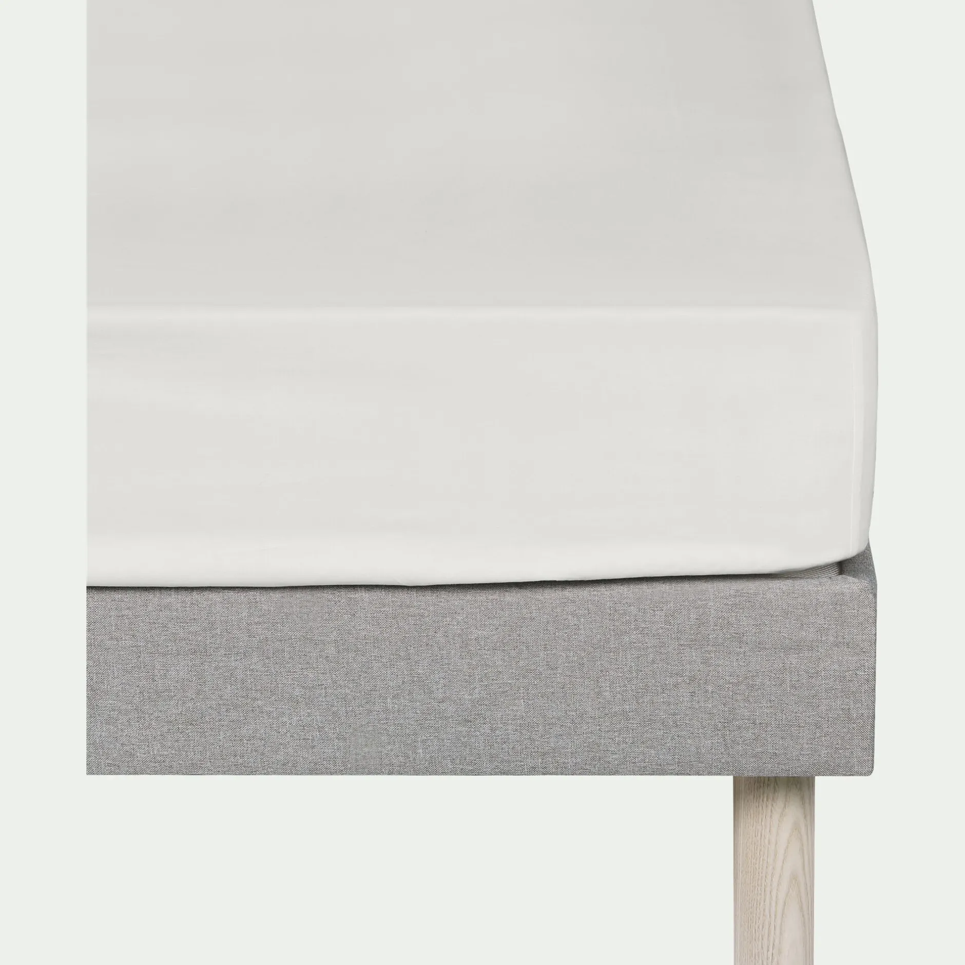 Drap Housse*alinea Drap housse en percale de coton 140x200cm B30cm - Blanc