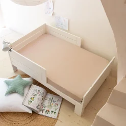 Linge De Lit Enfant|Linge De Lit Enfant*alinea Drap housse enfant en coton 90x140+B15cm - alpilles Beige