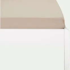 Linge De Lit Enfant|Linge De Lit Enfant*alinea Drap housse enfant en coton 90x140+B15cm - alpilles Beige