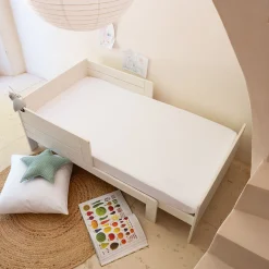 Bureau Enfant|Linge De Lit Enfant*alinea Drap housse enfant en coton 90x170+B15cm - Blanc