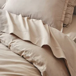 Drap Plat*alinea Drap plat en coton bio 270x300cm - alpilles Beige