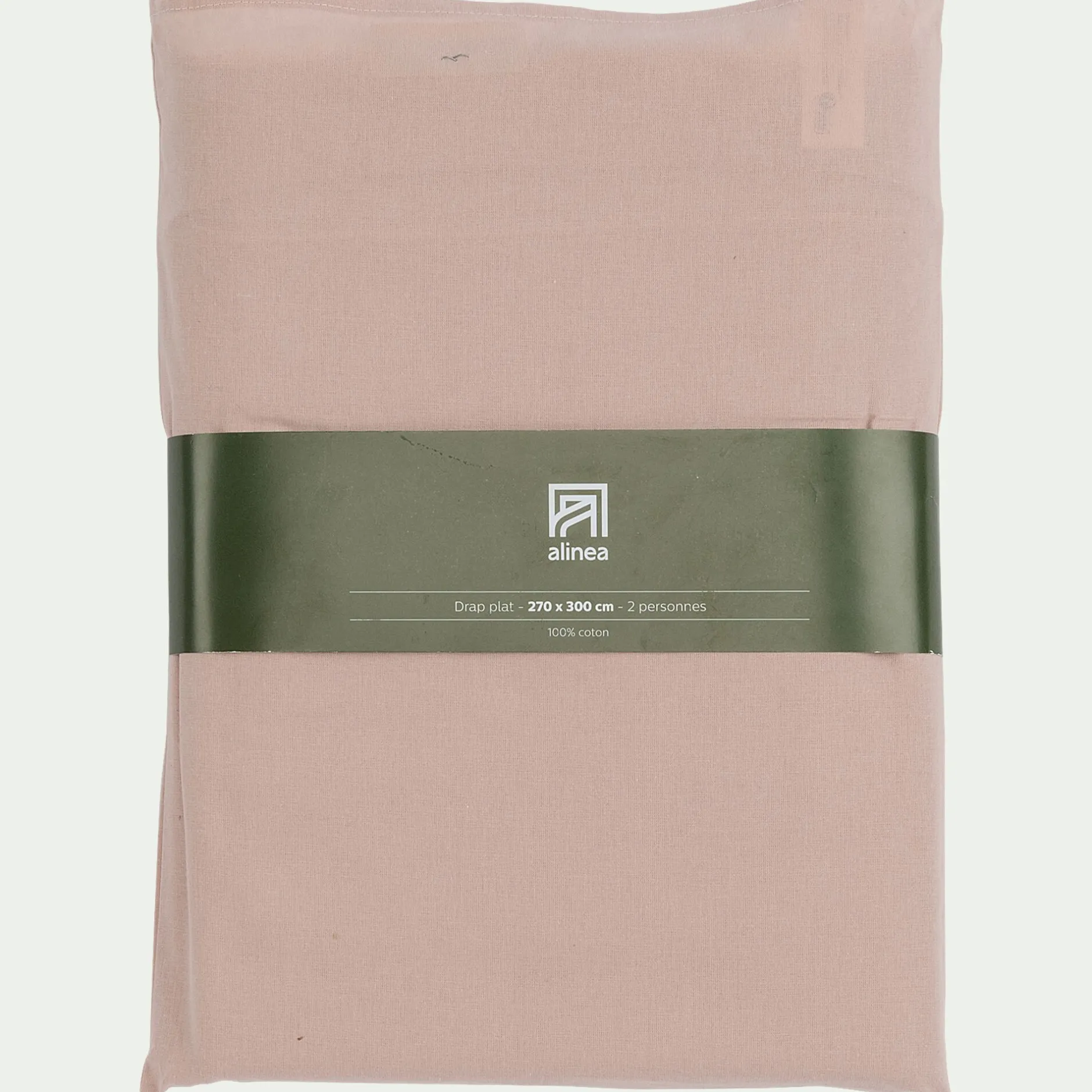 Drap Plat*alinea Drap plat en coton 270x300cm - rosa Rose
