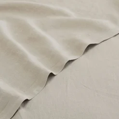 Drap Plat*alinea Drap plat en lin lavé 270x300cm - Beige