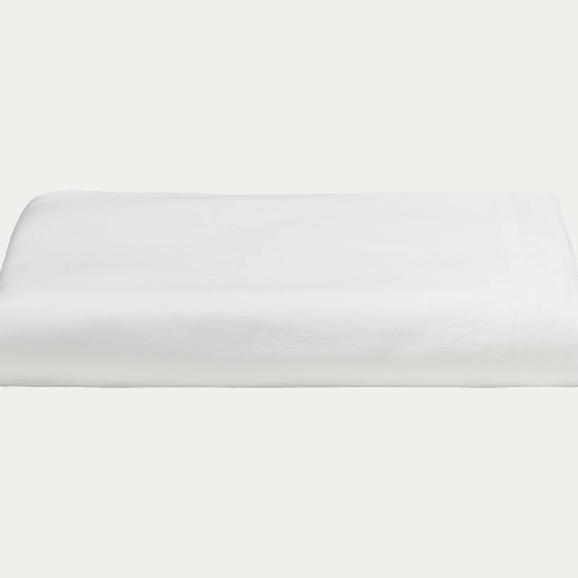 Drap Plat*alinea Drap plat en satin lavé 270x300cm - ventoux Blanc