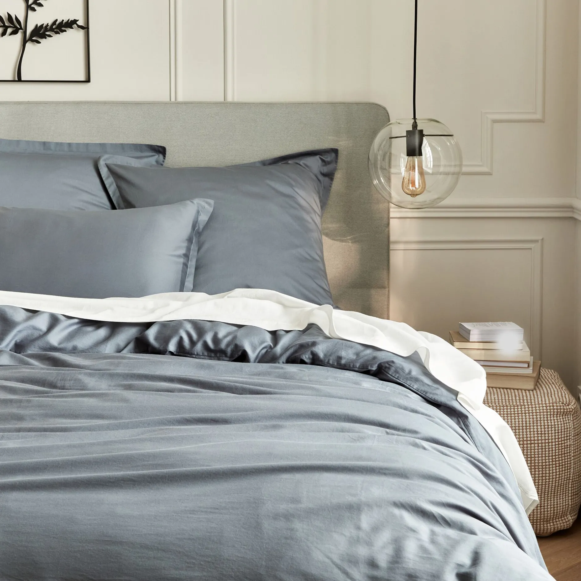 Drap Plat*alinea Drap plat en satin lavé 270x300cm - ventoux Blanc