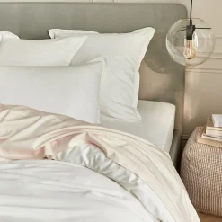 Drap Plat*alinea Drap plat en satin lavé 270x300cm - pétale Rose