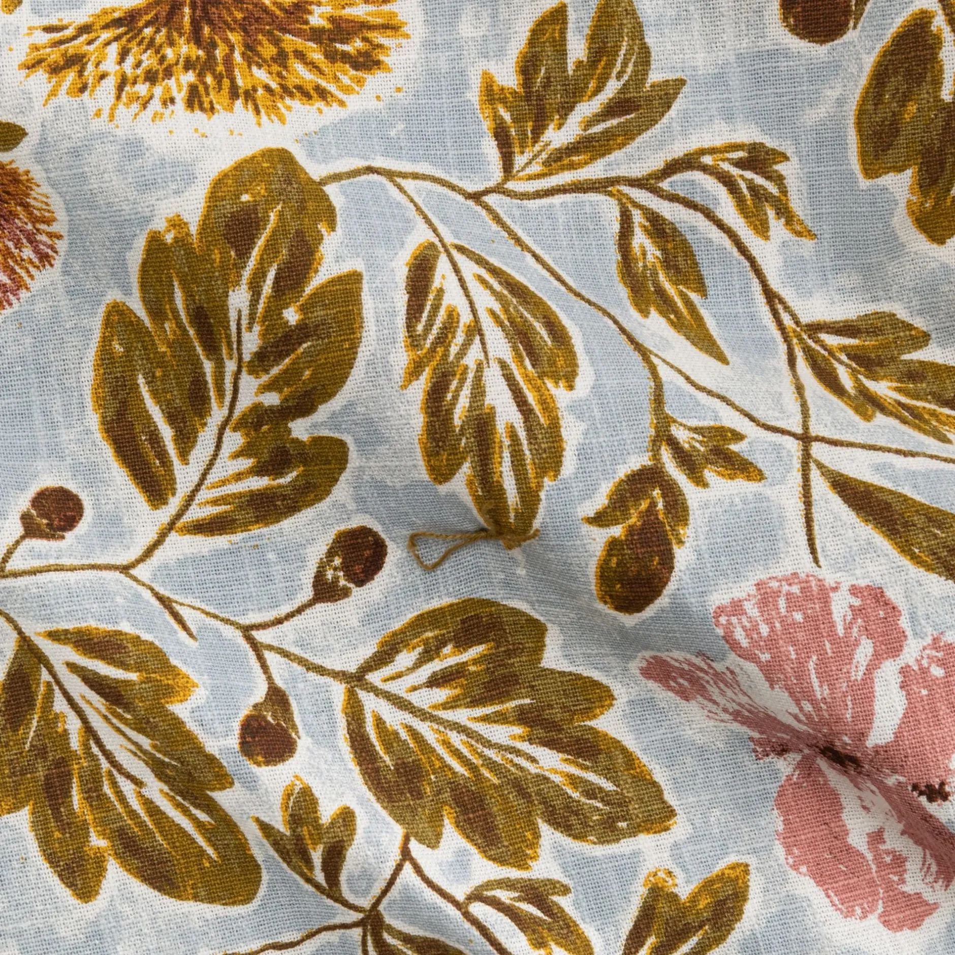 Couvre-Lit*alinea Édredon 100x180cm motif Provence en coton - Marron