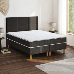 Epeda|Ensemble Matelas & Sommier*alinea Ensemble matelas ressorts+sommier ferme Epeda H68cm 2x80x200cm - Gris