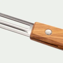 Ustensile De Cuisine*alinea Eplucheur en inox et bois d'olivier - Naturel