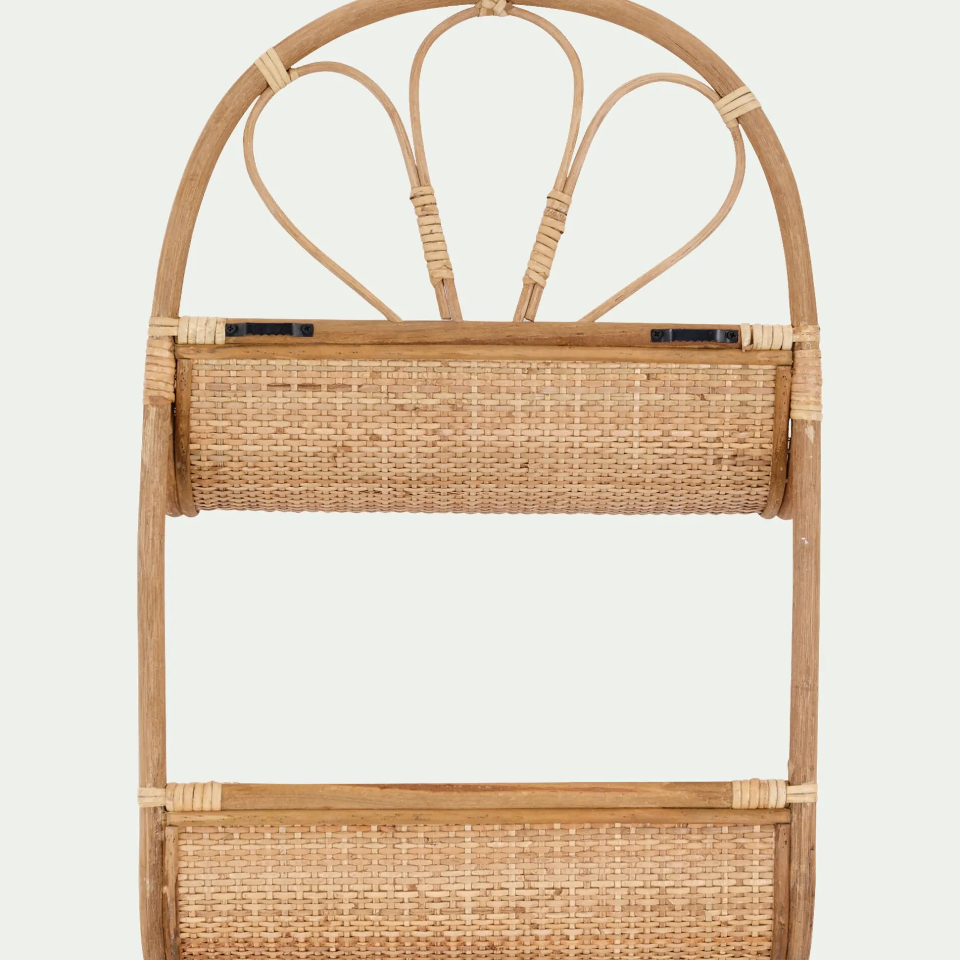 Étagère Murale*alinea Etagère murale en rotin - L40,5xl16,5xH63cm Naturel