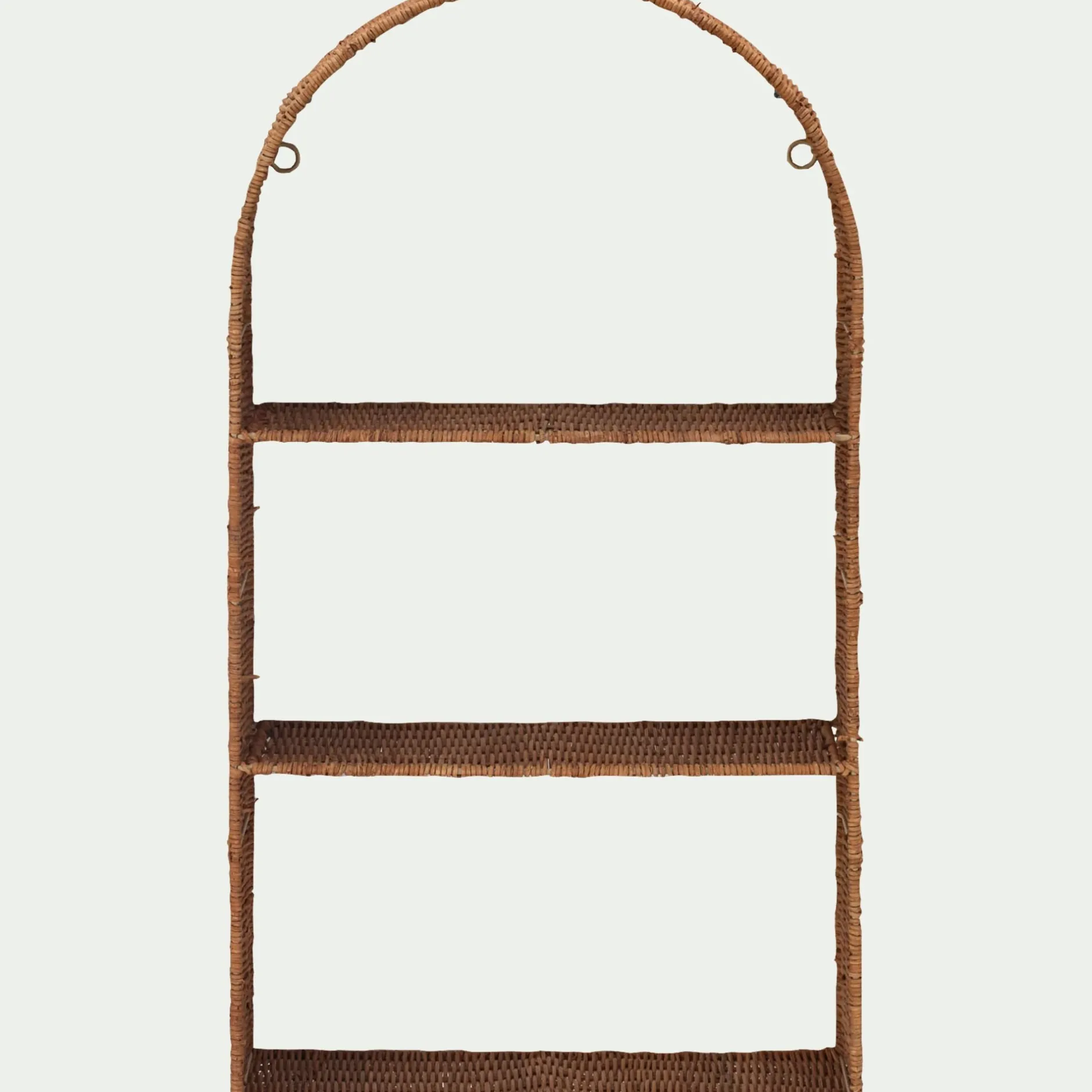 Étagère Murale*alinea Etagère murale en rotin L40xH72cm - Naturel