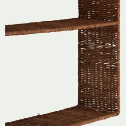 Étagère Murale*alinea Etagère murale en rotin L40xH72cm - Naturel