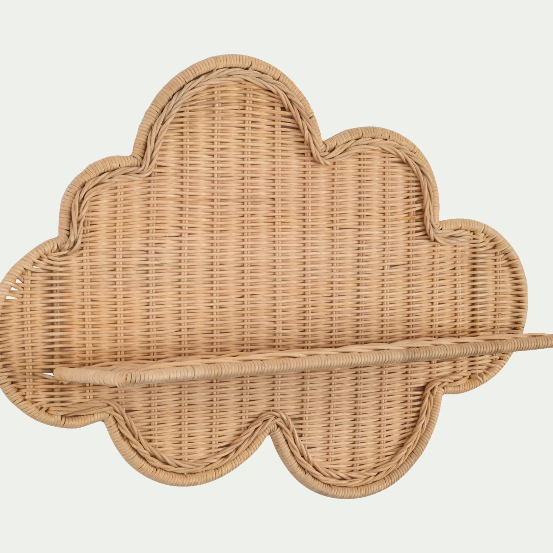 Matelas Enfant|Déco Murale*alinea Etagère murale nuage en rotin 40x58cm - Naturel