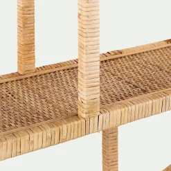 Étagère Murale*alinea Etagère murale ronde en rotin - D79cm Naturel