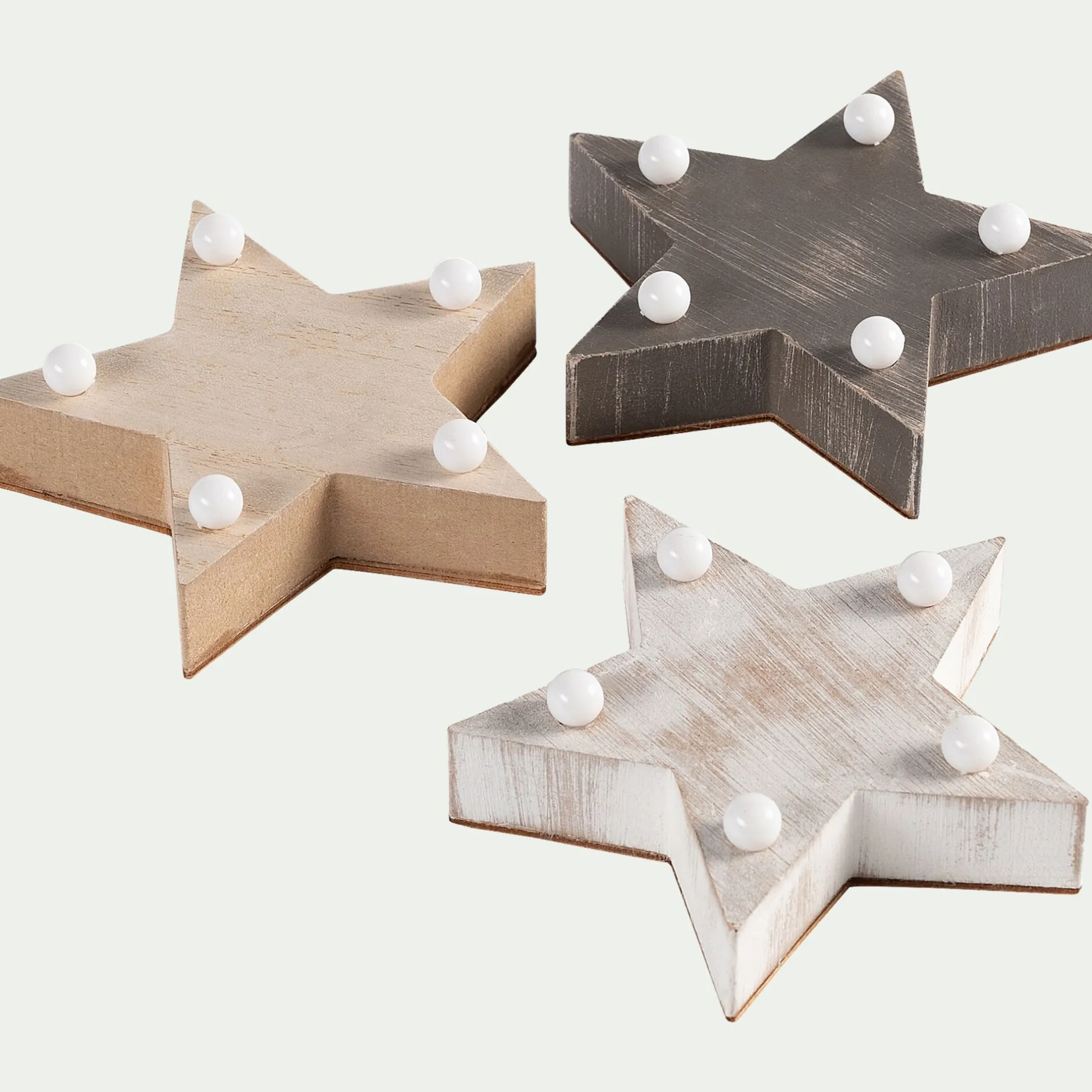 Décoration De La Table De Noël|Objet Décoratif De Noël*alinea Etoile à poser à LED - Blanc