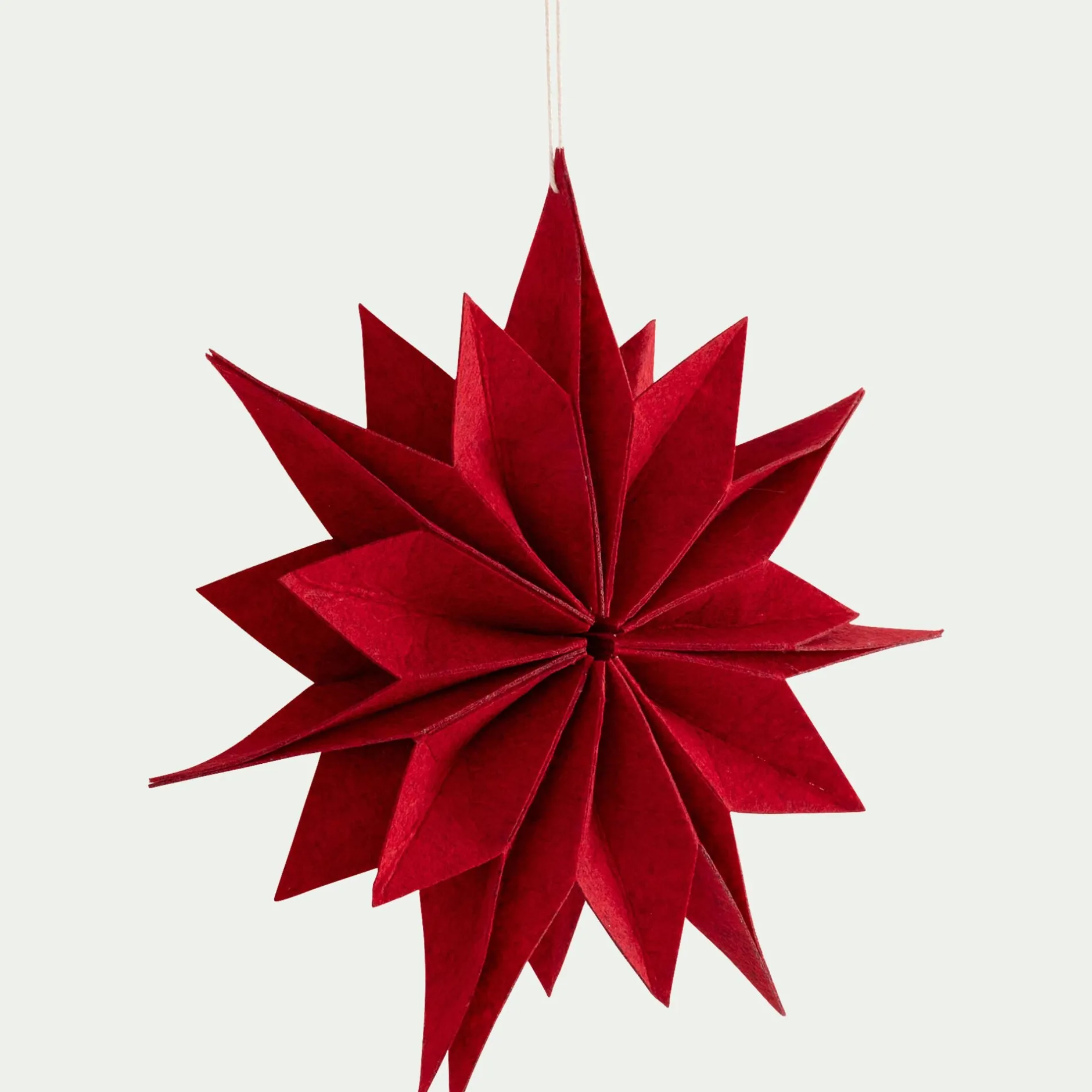 Suspension De Noël|Décoration À Suspendre*alinea Etoile à suspendre en feutrine D30cm - Rouge