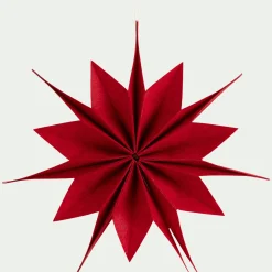 Suspension De Noël|Décoration À Suspendre*alinea Etoile à suspendre en feutrine D40cm - Rouge
