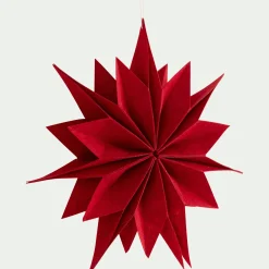 Suspension De Noël|Décoration À Suspendre*alinea Etoile à suspendre en feutrine D40cm - Rouge