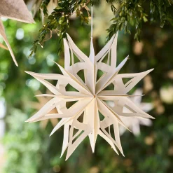 Suspension De Noël|Décoration À Suspendre*alinea Etoile à suspendre en papier D30cm - Blanc