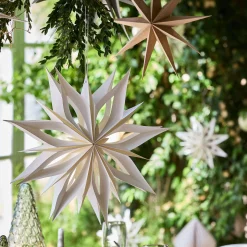 Suspension De Noël|Décoration À Suspendre*alinea Etoile à suspendre en papier D40cm - Blanc