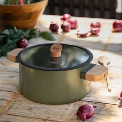 Marmite Et Faitout*alinea Faitout en aluminium D24cm - Vert