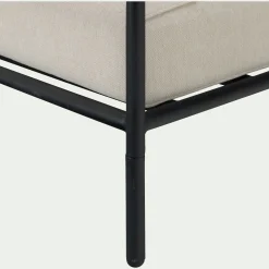 Pouf Exterieur|Fauteuil De Jardin*alinea Fauteuil de jardin en acier et corde - Beige