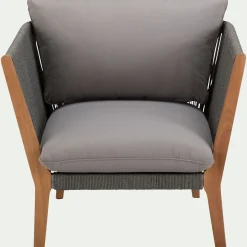 Fauteuil De Jardin*alinea Fauteuil de jardin en cordes - vésuve Gris