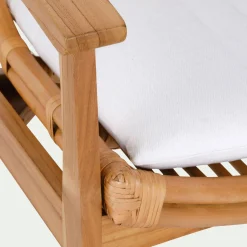 Fauteuil*alinea Fauteuil en teck et rotin - Naturel