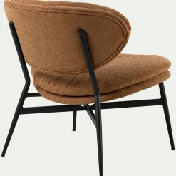 Fauteuil*alinea Fauteuil en tissu - brun rustrel Marron