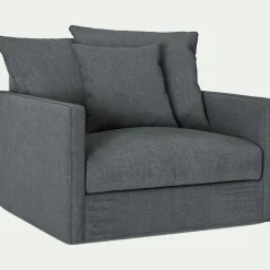 Fauteuil*alinea Fauteuil en tissu - ardoise Gris