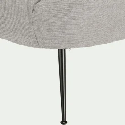 Fauteuil*alinea Fauteuil en tissu avec piétement en acier - borie Gris