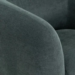 Fauteuil*alinea Fauteuil en tissu avec pieds en acier - Bleu