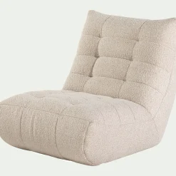 Fauteuil|Canapé Modulable*alinea Fauteuil en tissu bouclette - écru Blanc