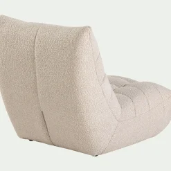 Fauteuil|Canapé Modulable*alinea Fauteuil en tissu bouclette - écru Blanc