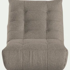 Fauteuil|Canapé Modulable*alinea Fauteuil en tissu bouclette - clair Gris