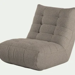 Fauteuil|Canapé Modulable*alinea Fauteuil en tissu bouclette - clair Gris