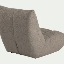 Fauteuil|Canapé Modulable*alinea Fauteuil en tissu bouclette - clair Gris