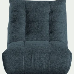 Fauteuil|Canapé Modulable*alinea Fauteuil en tissu bouclette - Bleu