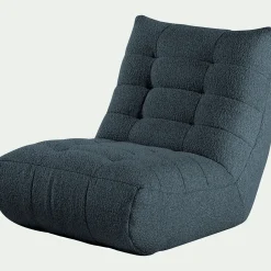 Fauteuil|Canapé Modulable*alinea Fauteuil en tissu bouclette - Bleu