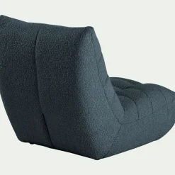 Fauteuil|Canapé Modulable*alinea Fauteuil en tissu bouclette - Bleu