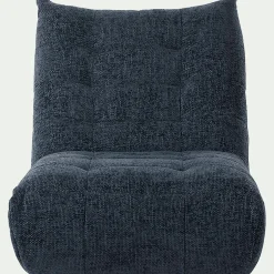 Fauteuil*alinea Fauteuil en tissu chenille - marine Bleu