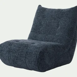 Fauteuil*alinea Fauteuil en tissu chenille - marine Bleu